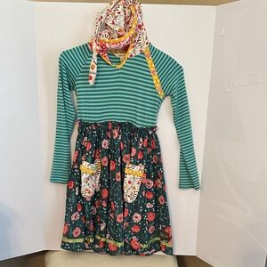 Matilda Jane Green and Floral Kids Dress